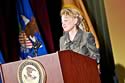 Assistant Attorney General Laurie O. Robinson, Office of Justice Programs, speaks at the 2010 National Observance and Candlelight Ceremony.