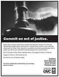 Commit an Act of Justice Poster