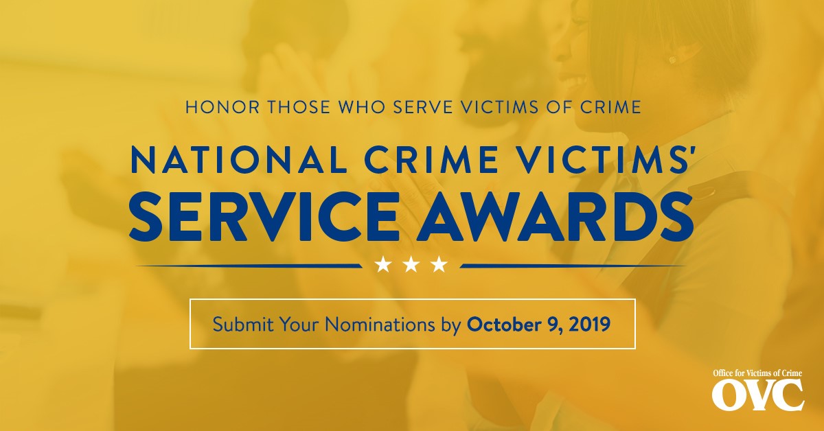 2020 National Crime Victims' Service Awards Nomination Facebook Banner (1200 X 630 px)