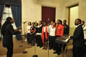 Photo of Voices of Praise, a singing group, performing at the 2011 National Observance and Candlelight Ceremony.