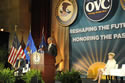 Photo of U.S. Attorney General Eric H. Holder, Jr., delivering a speech at the 2011 National Observance and Candlelight Ceremony.
