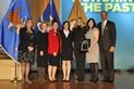 Photo of (from left) Laura Mosqueda, M.D.; Cherie Hill; Kerry Burnight, Ph.D.; and Gerlyn Bowman accepting the Award for Professional Innovation in Victim Services for the Elder Abuse Forensic Center, with Joye E. Frost, Acting Director, Office for Victims of Crime; Assistant Attorney General Laurie O. Robinson, Office of Justice Programs; and U.S. Attorney General Eric H. Holder, Jr.
