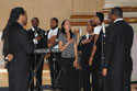 Photo of  Voices of Praise performing the National Anthem at the 2012 National Crime Victims’ Service Awards Ceremony.