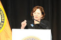 Photo of Acting Assistant Attorney General Mary Lou Leary, Office of Justice Programs, addressing the audience at the 2012 National Crime Victims’ Service Awards Ceremony.