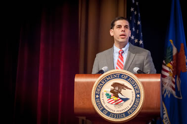 Acting Associate Attorney General Jesse Panuccio speaks at the at the 2017 National Crime Victims’ Service Awards Ceremony.