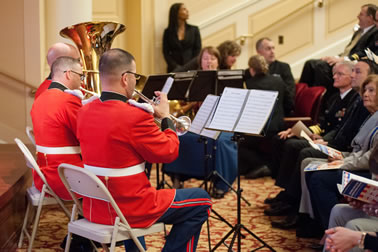 Patriotic opening, performed by the U.S. Marine Corps Brass Quintet Band at the National Crime Victims’ Service Awards Ceremony.