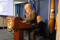 Photo of Congressman Ron Barber (Arizona) addresses those attending the 2013 National Crime Victims’ Service Awards Ceremony.