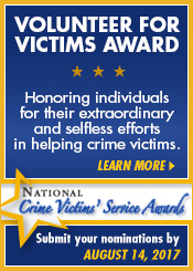 Volunteer for Victims Award Web Ad (175 x 245 pixels)